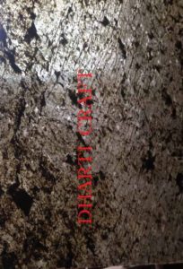 Backlit Green gold slate stone