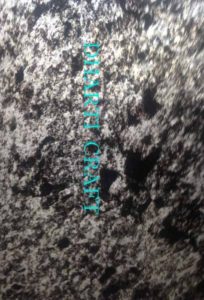 Translucent panels of Silver Galaxy Slate Stone